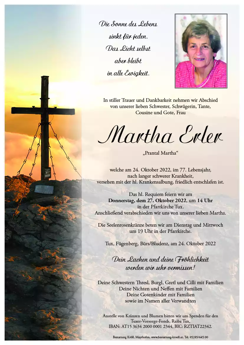 Parte von Martha Erler